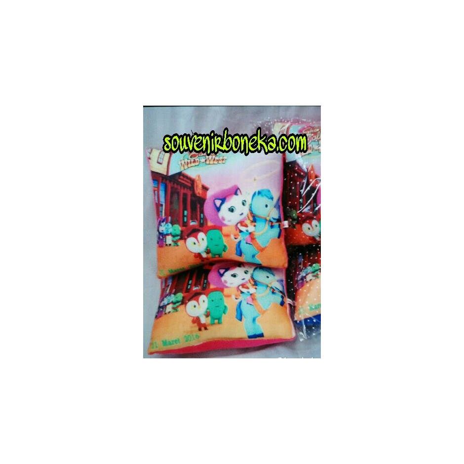 Bantal Kotak Printing Kartun